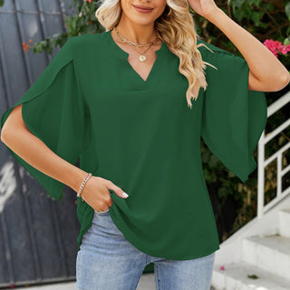 Leni™ - Elegant V-Neck Top