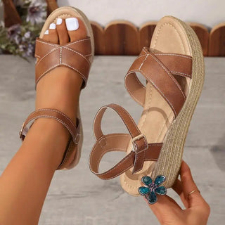 Daphnie - Elegant Wedge Sandals