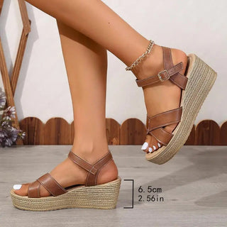 Daphnie - Elegant Wedge Sandals